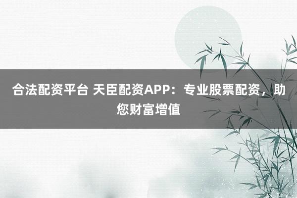 合法配资平台 天臣配资APP：专业股票配资，助您财富增值