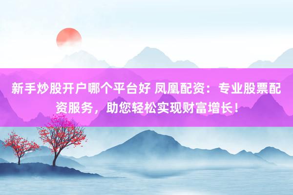 新手炒股开户哪个平台好 凤凰配资：专业股票配资服务，助您轻松实现财富增长！