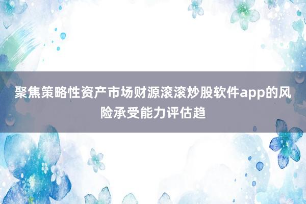 聚焦策略性资产市场财源滚滚炒股软件app的风险承受能力评估趋
