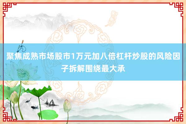 聚焦成熟市场股市1万元加八倍杠杆炒股的风险因子拆解围绕最大承