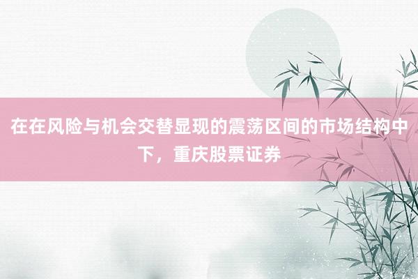 在在风险与机会交替显现的震荡区间的市场结构中下，重庆股票证券