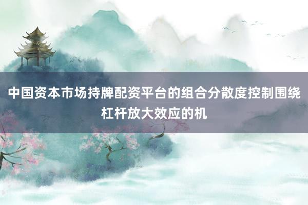 中国资本市场持牌配资平台的组合分散度控制围绕杠杆放大效应的机
